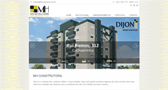 Desktop Screenshot of mhconstrutora.com.br